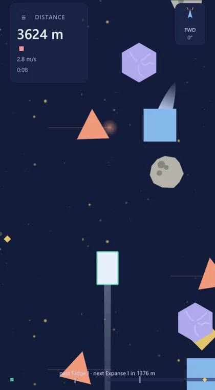 Driftline gameplay on a phone screen